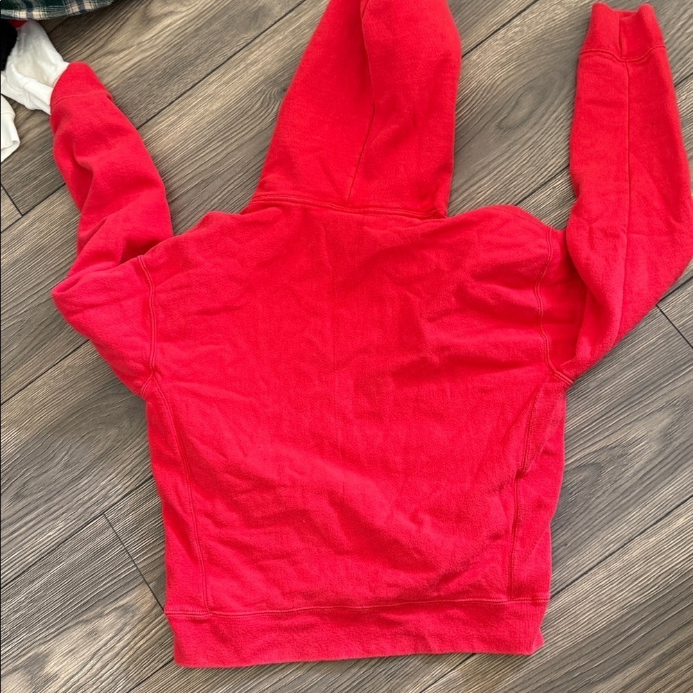 Champion Women's reverse weave Red Hoodie size large - Picture 3 of 4